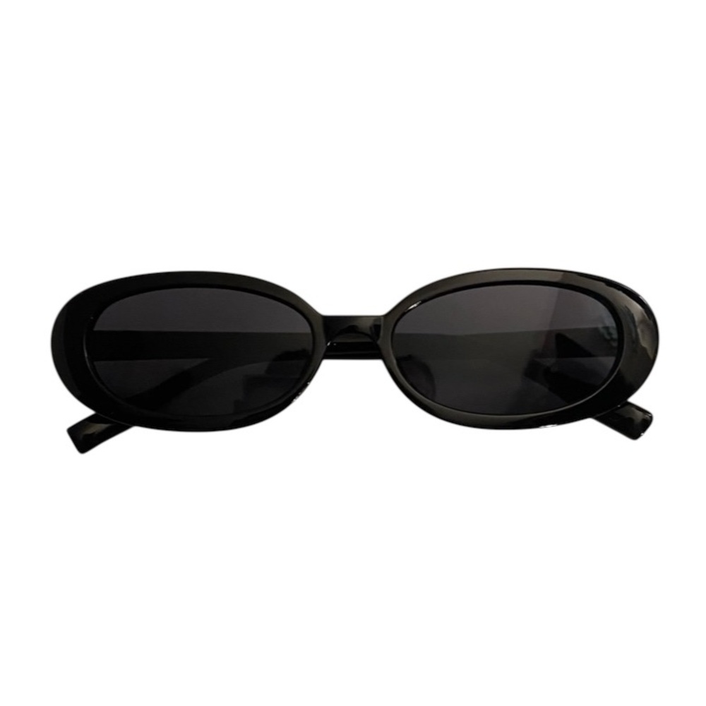 Black Oval Sunglasses